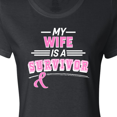 thumbnail image 4 of Inktastic My Wife is a Survivor Breast Cancer Awareness Women's T-Shirt, 4 of 5