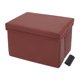 thumbnail image 1 of Bote de basura para automóvil Unique Bargains 1 Pc Bolsa de basura Bote de basura para el asiento del medio Cuero sintético rojo 1 Pcs (L), 1 of 6