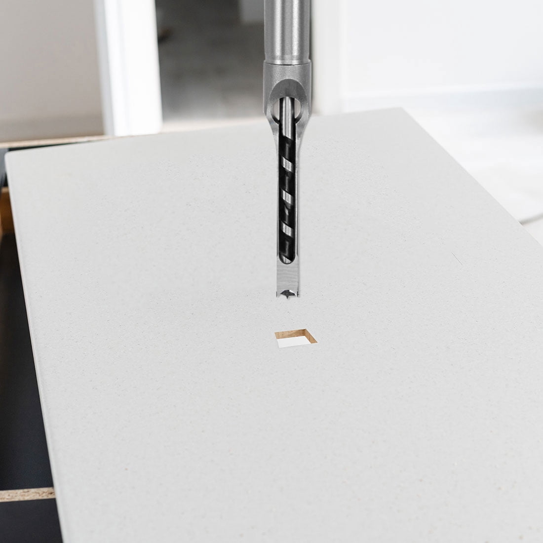 Uxcell Square Hole Drill Bit 25mm(1") High Speed Steel Hollow Mortiser Auger for Woodworking Carpentry Mortise Tenon Machine