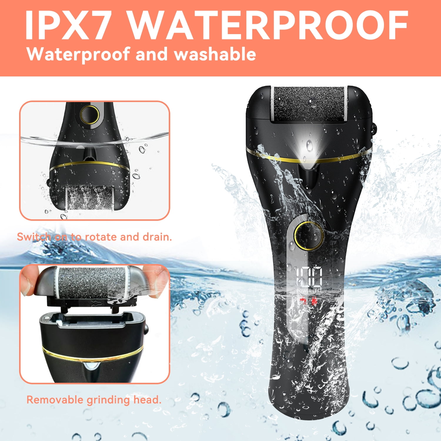 Electric Callus Remover for Feet, Portable Foot File Pedicure Tools