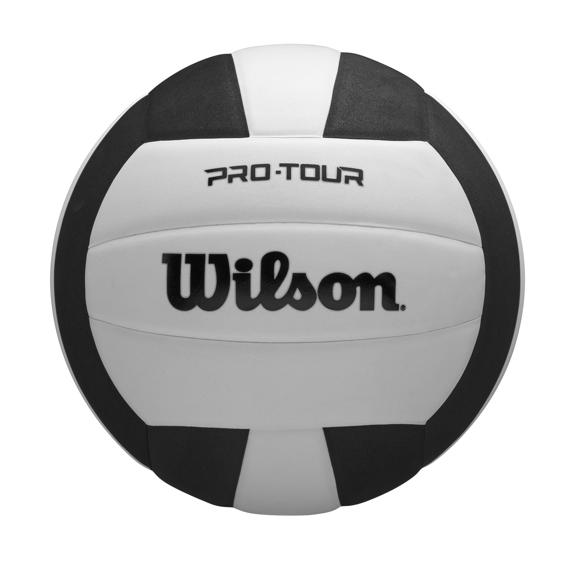 (6 pack) Wilson Pro Tour Indoor Volleyball - Black/White, Official Size
