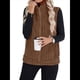 thumbnail image 1 of Chaleco Acolchado Sin Mangas para Mujer, Chaqueta con Cremallera, Abrigo de Moda para Otoño y . Color Café L, 1 of 6