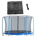 thumbnail image 1 of Plexalife Filet de Trampoline - Filet de Sécurité pour Trampoline Adapté aux Trampolines Ronds de 15 Pi Utilisant 6 Poteaux Courbés - Filet de Trampoline Respirant, Résistant aux UV et aux Intempéries de Remplacement pour Cadre à Anneau Supérieur - Noir, 1 of 5