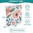 thumbnail image 5 of Watercolor Flower Leaf Hardcover 3 Ring Binder 1.5 inch Round Rings with Interior Pockets Binders Organizer Office School 1 Pack, 5 of 9