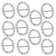 thumbnail image 1 of Alloy Wedding Ribbon Buckle 10 Unids Aleación Mezclada Hebillas Forma Ovalada Perla Rhinestone Flatback Adornos DIY Decoración para Caja de Magideal Alloy Wedding Ribbon Buckle, 1 of 8