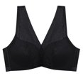 thumbnail image 4 of TAIAOJING Women’s Push Up Bra Plus Size Full Wrap Front Closed Posture Back Unpadded Smooth Underarm Seamless Elastic Wireless Lightweight Brassiere, 4 of 5