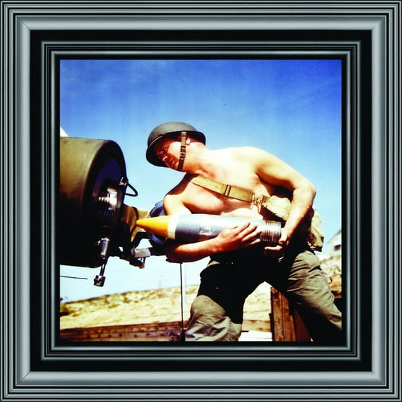 Historically Yours Patriotic Soldier, Men of Honor Framed, Military Image,10x10 8523