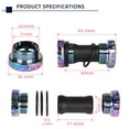 thumbnail image 2 of Tanke Mountain Bike Bb 68-73mm Middle Axle Mtb Bicycle Part Colorful, 2 of 5