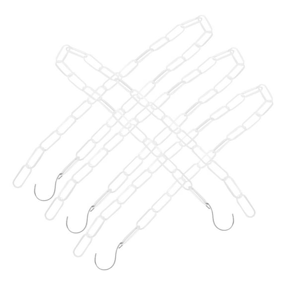 4pcs Plastic Chain For Clothes Hangers Clothes Hanging Chain With Hook Chained Clotheslines