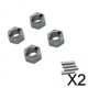 thumbnail image 1 of Bujes de rueda hexagonales perfke 4 Piezas 7 mm para coche RC 1/18 Gris, 1 of 7