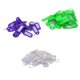 thumbnail image 1 of 150 etiquetas para llaveros, etiquetas para llaves, colgantes para mochilas, equipaje y números. violeta y verde y blanco, 1 of 9