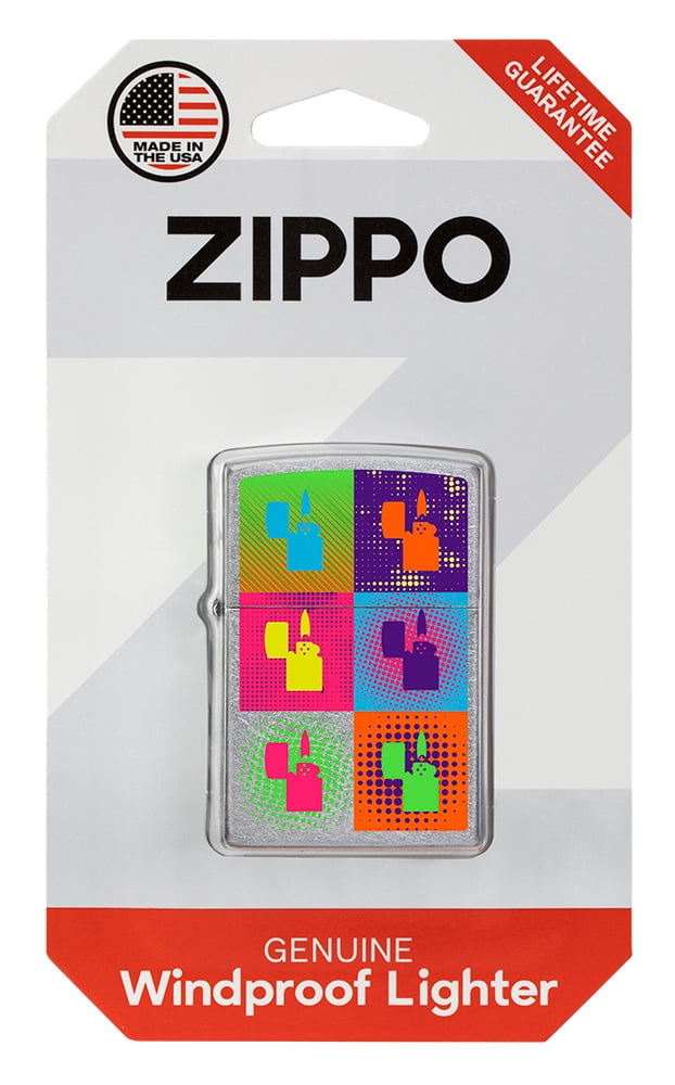 Genuine Zippo 207 Windproof Lighter with Colorful Multi Zippo Pop Art