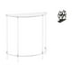 thumbnail image 1 of Mesita de noche de acrílico,Mesa auxiliar de acrílico transparente Mesa auxiliar transparente en capas,Mesa pequeña de acrílico,mesita de noche pequeña,compacta,Servilletero de, 1 of 8