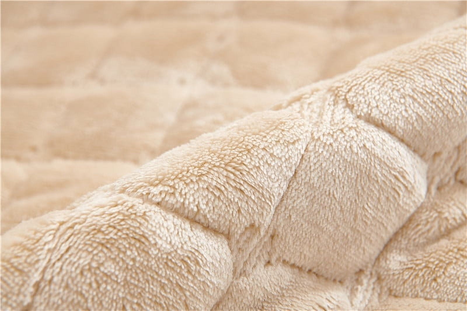 Namzi Couch Cover Solid Color Sofa cushion Plush Reclining Chair Cover for Living Room Sofa Easy Fit Washable Furniture Sofa Protector 20.86*74.8inch (White)