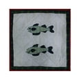 thumbnail image 5 of Quilted Cabin Quilt, Hand cut and Appliqued cotton fabric motifs., 5 of 6