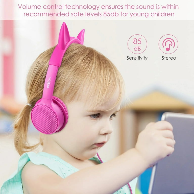 KIREDA'S BAT - KIDS - ピンク Seenda Wired Kids Headphones with Cat and Rabbit Ears