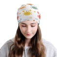 thumbnail image 2 of Xecao Colorful Crabs Print Beanie Knitted Hat for Men Women, Winter Fashion Knit Cuffed Caps Unisex, 2 of 7
