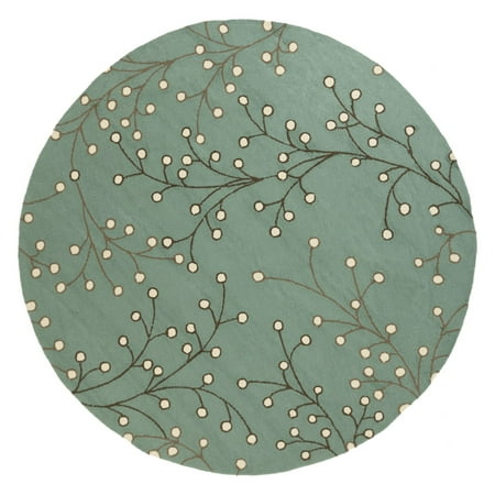36 Round Hooked Rug - Surya Rain RAI1170 Indoor/Outdoor Area Rug