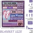 thumbnail image 4 of 18th Birthday Gifts for Girl, 18 Year Old Girl Birthday Gifts Throw Blanket 50"x60", Gifts for 18 Year Old Girl, 18th Birthday Decorations for Girl, 18th Birthday Gift Ideas, 4 of 5