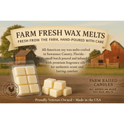 Farm Raised Candles - USA Made - 5-Pack - Fall Wax Melts - Hand Crafted – Vanilla Cream Pie, Apple Cider, Butterscotch, Pumpkin Spice & Latte – 1 Pound Pack - 100% American Soy