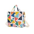 thumbnail image 7 of FORMRS Womens Corduroy Tote Bag Crossbody Shoulder Handbag with Pocket, Red Triangles, 7 of 7