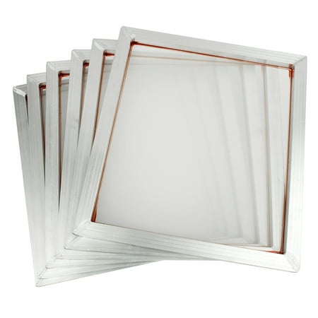 6 Pack Aluminum Silk Screen Printing Press Screens 110 White Mesh Count