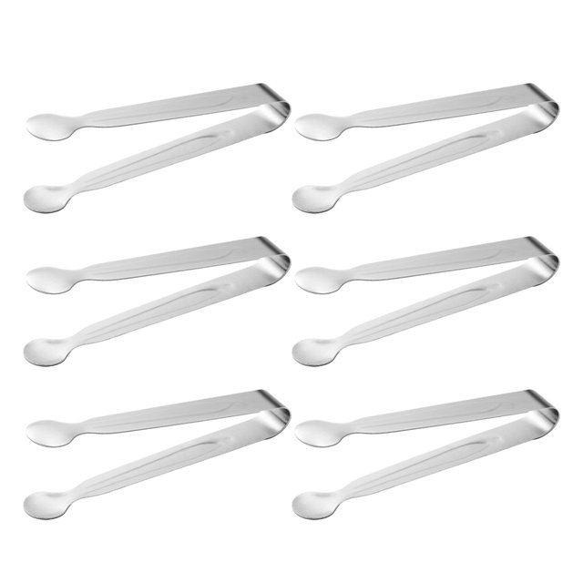 Bewildely 6 unids/set Clip de cocina-acero inoxidable sin olor ahorra tiempo y esfuerzo pinzas para hielo fácil de almacenar buen Material 15 cm Type3 NO3