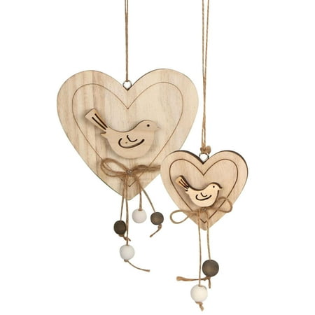 

Wooden Heart-shaped Pendant Nordic Hanging Decoration