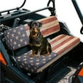 thumbnail image 5 of Binienty Red American Flag UTV Cushion Covers for Kawasaki Mule 2009-2024 4000 4010/2001-2018 3000 3010, Polyester Dustproof Adjustable UTV Replacement Seat Cover for Mule 4000 Seat Accessories Parts, 5 of 8