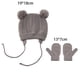 thumbnail image 2 of Gorro y manoplas para recién nacidos con orejas de bebé Desiderio, 2 of 5