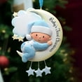 thumbnail image 4 of Seyotauo 2025 The First Christmas Ornament – Boy Girl on Moon - Personalized Holiday Keepsake – Custom The 1st Christmas Ornament for Boy & Girl – Resin DIY Hand Painted Gift for The 1st Xmas, 4 of 5