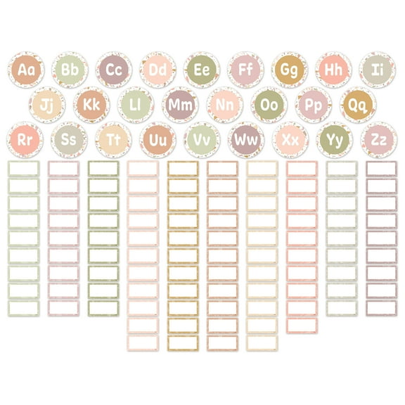 Teacher Created Resources Terrazzo Tones Word Wall Bulletin Board Set, 125 Pieces