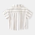 thumbnail image 3 of WOLLED Boys' T-Shirt for Kids Button down Shirt Summer Tees 1-8Y Toddler Streak Prints Lapel T-Shirt Fashions Cotton T-Shirt, 3 of 6