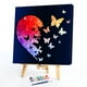 thumbnail image 1 of Cuadros Decorativos DIY pintura al óleo por números corazón mariposa acrílico dibujo Kit para colorear imagen Tmvgtek embutido en tela, 1 of 9
