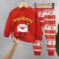 thumbnail image 2 of Gerichy Toddler Boys Girls Christmas Pajamas Dinosaur Jammies Cute Kids Cotton Sleepwear 2Pcs Set 3M-6T, 2 of 4
