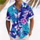 thumbnail image 2 of Hawaiian Shirt For Men, Men's Vintage Button Down Bowling Shirts Short Sleeve Summer Beach Shirt2XL, 2 of 5