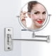 thumbnail image 4 of Espejo de maquillaje de pared de 7 pulgadas con rotación de 360 grados y 3 aumentos para dormitorio, 4 of 8