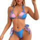thumbnail image 2 of Gibobby Trajes de Baño para Mujer 2023 ropa Slip Sexy sin costuras triángulo 2 piezas con hendidura playa traje de baño Bikini Tankini conjuntos para dam(Azul celeste,CH), 2 of 5