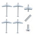 thumbnail image 4 of RUNROTOO 10 Pcs Drywall Expansion Anchors Steel Screws for DIY Projects, 4 of 8