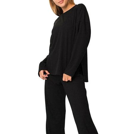 

Women s Solid Color Long Sleeve Pajama Set Comfortable Loungewear For Fashionable Outerwear