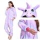 thumbnail image 3 of Pijamas de franela de animales para niños y adultos, ropa de dormir de unicornio, Mono para el hogar para niños y niñas, Invierno, 3 of 6