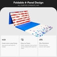 thumbnail image 3 of BalanceFrom 10ft x 4ft x 2in 4-Panel All-Purpose Folding Gymnastics Mat, Stars & Stripes, 3 of 12