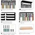 thumbnail image 3 of 1Set Medal Trophy Holder Display Medal Hangers Sports Rack Wall Mounted Frame Iron Hooks Shelf Metal Medal Hanger for Hanging Running Football Gymnastics Athlete Medals 15.7 x 7.9Inch -Awesome, 3 of 9