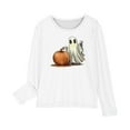thumbnail image 6 of Cethrio Halloween Tops for Girls, Pullover Crewneck Long Sleeve Kids Clothes Multicolor Size 3-4 T, 6 of 6
