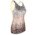 thumbnail image 5 of PrettyGuide Women Shimmer Glam Sequin Embellished Sparkle Tank Top Vest Tops L Silver/Champagne/Coffee, 5 of 7