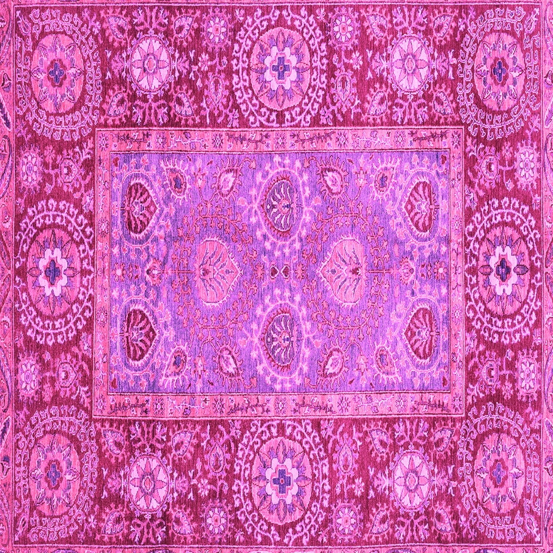 Pink Japanese Rug Ahgly Company Indoor Square Oriental Pink Traditional Area Rugs, 8 ...