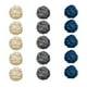 thumbnail image 4 of Centros de mesa de decoración de bolas de mimbre para ducha Qingbei, para decorar fiestas navideñas Azul Gris Blanco 15, 4 of 5