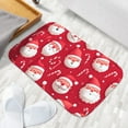thumbnail image 6 of 1pc Christmas Pattern with Santa Absorbent Non-Slip Bathroom Thickened Flannel Rug Decor,Soft,Quick Drying,Suitable For Indoor/outdoor Use,Bathrooms,Bedrooms,Kitchens,Terrace,Laundry Rooms,16"x24", 6 of 9