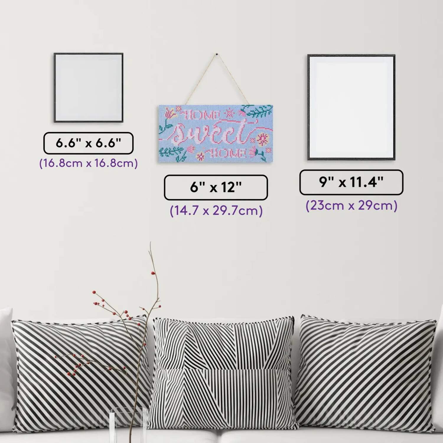 DIAMOND ART CLUB® Hanging Sign - Home Sweet Home, Diamond Painting