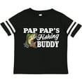 thumbnail image 3 of Inktastic Pap Pap's Fishing Buddy with White Text Boys Toddler T-Shirt, 3 of 5